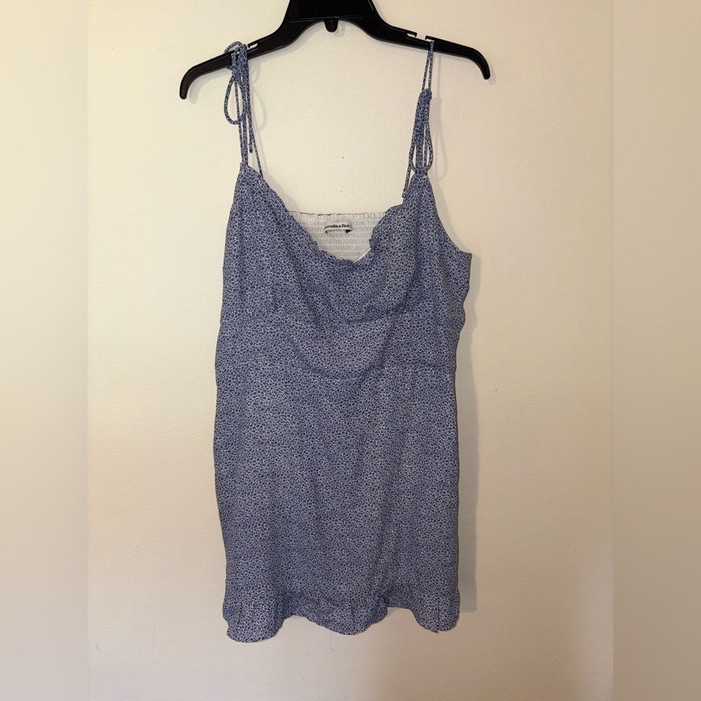 Abercrombie & Fitch Blue Floral Spaghetti Strap Dress - Picture 5 of 12